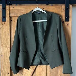 Theory  Women's Olive Blazer